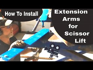 How To Add Extensions To Harbor Freight Scissor Lift.
