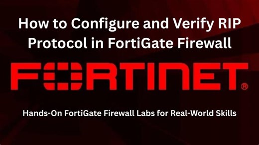 How to Configure and Verify RIP Protocol in FortiGate Firewall | Ameer Zaib khan PMP