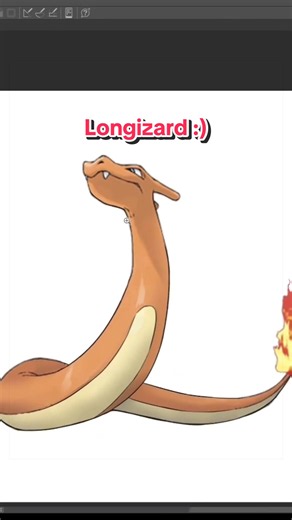 How to turn Charizard into Longizard. No, I will not stop posting. #pokemon #charizard #pokemontiktok #pokemonedit #digitalart