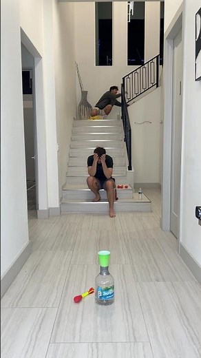 This Stomp Rocket Bottle Flip Trickshot Was Crazy!