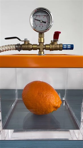 Episode 211 / Test — Vacuum vs Orange #Experiment #Lightning #Science #Physics #Research