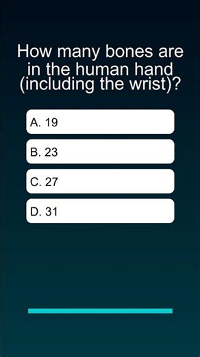 How Many Bones Are in the Human Hand Quiz