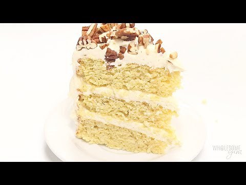 Vanilla Gluten-Free Keto Birthday Cake Recipe - Sugar Free