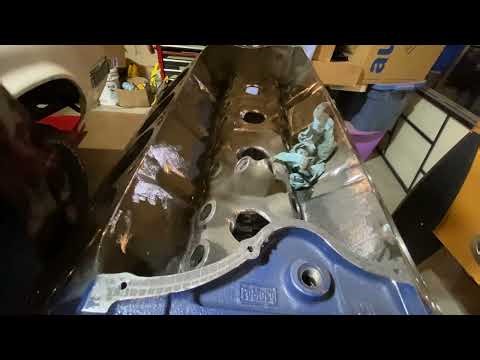 Does smoothing a lifter valley help oil drain faster?