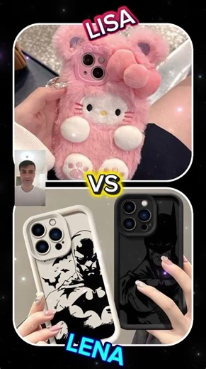 Hello Kitty 🩷 Vs Batman 🖤 Lisa Or Lena #hellokitty #batman #tiktok