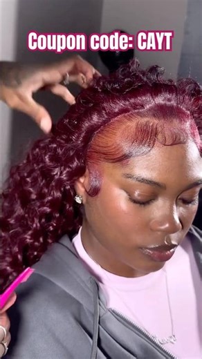 Flip Over Quick Weave🍒Big Baby Hair Tutorial | 99J Burgundy Color Hair Install Ft.#ulahair