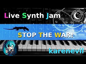 karenevil Live Stream : Synth Jam : with projectM-visualizer