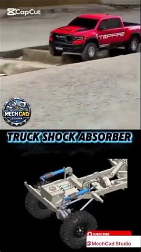TRUCK SHOCK ABSORBER #mechanic #engineering #foryou #autocad #viralvideo #automobile #shortvideo #