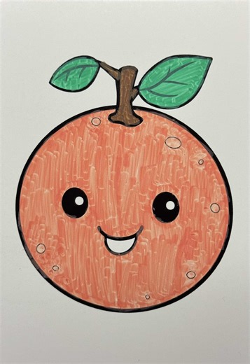 Coloring an Orange 🍊 #softcoloring50 #coloringtherapy #fypシ゚viral🖤tiktok #relaxing #coloringbooks