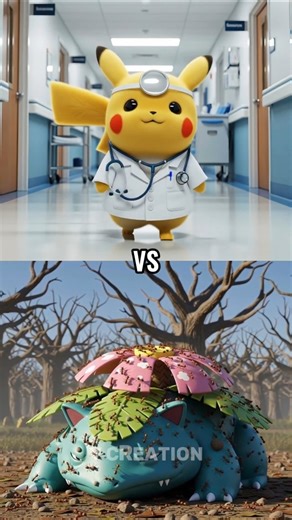 Doctor Pikachu vs Helpless Pokemon Team (Venusaur, Blastoise, Charizard, Gengar, Mewtwo)