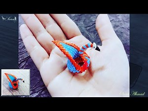 How to make 3d origami small swan