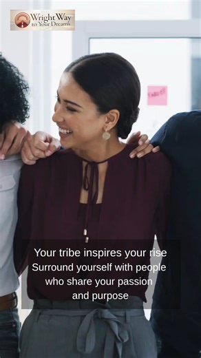 💫 Your tribe inspires your rise. Surround yourself with people who share your passion and purpose.💫 Find your tribe: If there are others doing similar work, either locally or online, connect with them. There’s nothing more stimulating than groupthink and people with a shared mission supporting each other. The synergy leads to more passion. Even a bit of healthy competition can be a good thing. ✨ Group energy leads to more creativity, deeper motivation, and a stronger drive to achieve your goal
