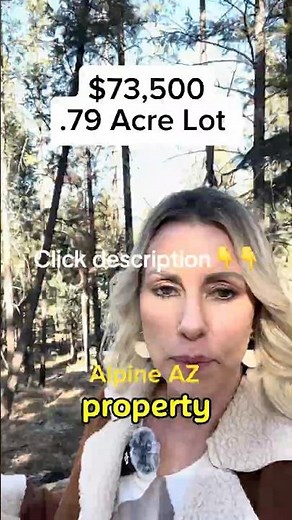 🏔️ .79 ACRE LOT BORDERING NATIONAL FOREST 🌲 | Build Your Alpine AZ Cabin Dream