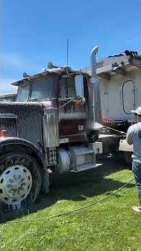 13 Supplies Machine Clean on a Filthy Semi Truck!