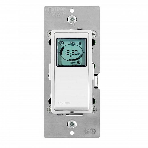 Reviews for Leviton Decora 24 Hour Programmable Timer Switch for Lights/Motor Loads, Neutral Required, Single Pole or 3-Way, White VPT24-1PZ | Pg 1 - The Home Depot