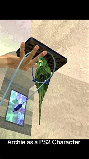 Archie could totally be a Minecraft birdie 🎮 Which one is your fave? • • • #parakeet #budgie #parrot #fyp #birdsoftiktok #birds #birdtok #ps2 #gamer #minecraft #minecraftbird #playstation