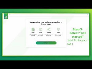 Video 4: How to update your cell number