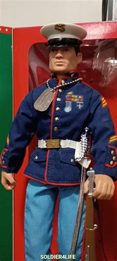 U.S. Marine Corps "Dress Marine" on display 🔥 1996 G.I. JOE 12" (Action Figures Collection)