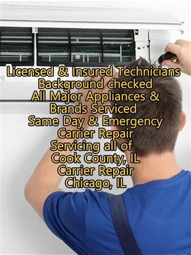 Carrier Repair Chicago, IL 630 454 7692
