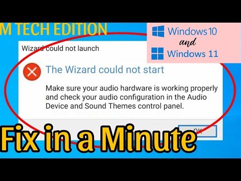 How To Solve The Wizard Could Not Start Problem in Window 10 & 11