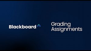 Grading Assignments in Blackboard