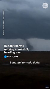 Millions of people are under severe weather watches and warnings with threats of flash floods, hail, and tornados as deadly storms move across the country. | USA TODAY