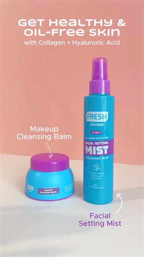 Our fave skincare duo for all-day confidence! ✨💖 Powered by Collagen Hyaluronic Acid for skin that stays healthy and oil-free. 🥰 Set your look with our Collagen Face Mist, it helps makeup last longer while keeping shine in check too! Then at night, melt away dirt, SPF, and even waterproof makeup with our Collagen Cleansing Balm, featuring our luxurious balm-to-oil formula. 🩵 Available now at @watsonsph and @smbeautyph stores nationwide and online. 💖#FRESHPhilippines #FRESHPH | Fresh