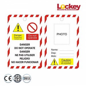 [Hot Item] Lockey Custom Warning Sign Safety PVC Tagout