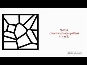 Create a Voronoi map in Moi3d