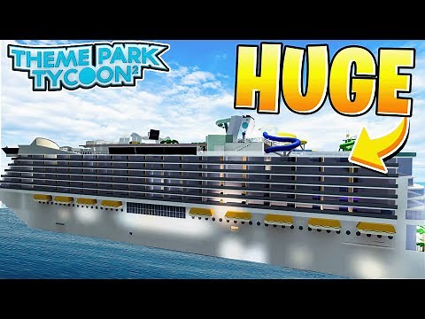 CRUISE SHIP in Theme Park Tycoon 2!!! Roblox