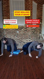 Stop rolling your IT band 🦵 Most people attack IT band pain the wrong way, and end up making it worse. But the truth is: ❌Foam rolling won’t fix it Your IT band is dense connective tissue. It doesn’t “release” when you smash it, it just irritates the area and makes the brain guard even harder. ❌Static stretching won’t fix it You can’t stretch the IT band. When you try, you’re really just yanking on the structures that are already overworked. ❌Massaging won’t fix it It feels good for an hour, bu