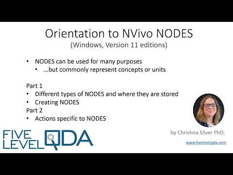 NVivo Nodes (Codes) : Part 1 - orientation | Qualitative Data Analysis Services