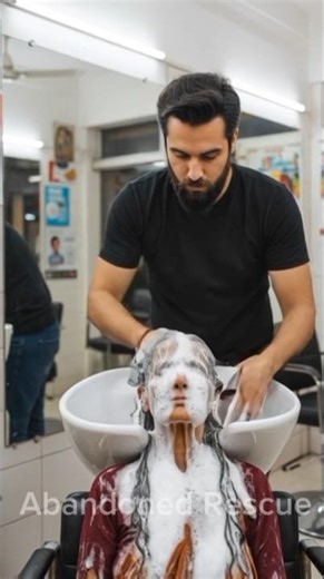 55 years old homeless granny rescued by kindman and transformed #shortsfeed #shorts #kindness