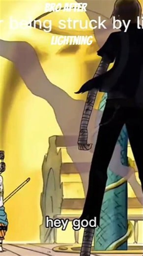 Sanji doesn't fear the god of lightning ⚡⚡