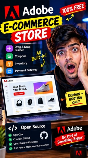 Build E-Commerce Store Free With Adobe! 🤯 #shorts #tipsandtricks