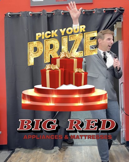 B-105 and Big Red Appliances & Mattresses want you to Pick Your Prize! 🎁 Listen and Tap That Track in the B-105 app to be one step closer to scoring the appliance (or mattress!) of your dreams. The more you tap, the better your chances. Download the app and listen: bit.ly/B105-PickYourPrize Here’s how to play PICK YOUR PRIZE: 📲 Download the free B-105 app 👉 Open the app & listen for the Pick Your Prize sound 🎧 When you hear it, tap the B-105 app 🎁 Head to the Big Red Showroom to Pick Your P