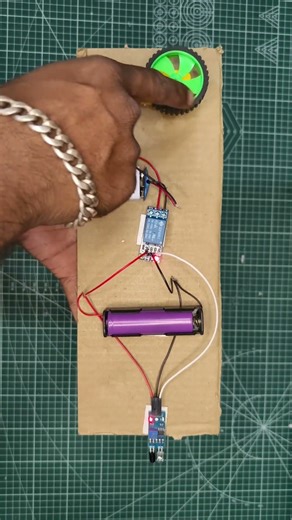 IR Sensor + Relay Module Connection | Automatic Dc Motor ON/OFF 🔥
