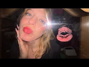 ASMR - Kissing Your Screen 💋 Soft Kisses w Lipstick & Lip Gloss for Personal Attention