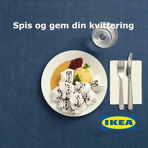 Spis i Restauranten, betal regningen, gem kvitteringen – så gi´r vi maden mellem jul og nytår. Fra d. 27. til d. 30. december trækker vi nemlig det beløb fra, du spiser for i Restauranten, når du køber for min. 800 kr. i varehuset. Vis kvitteringen ved kassen i varehuset sammen med dit IKEA Family kort. | IKEA