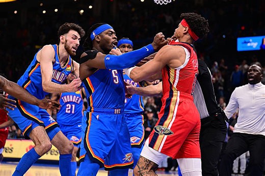 Thunder Win Heated Battle With Pelicans