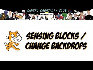 Scratch Tutorial Sensing Blocks Change Backdrops