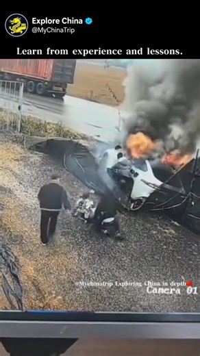 Explore China on Instagram: "This is a tutorial about lessons learned. The first time should be to evacuate from the driver's cabin...."