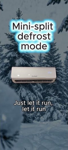 Mini-split error code dF, HS, H1 (defrost mode)