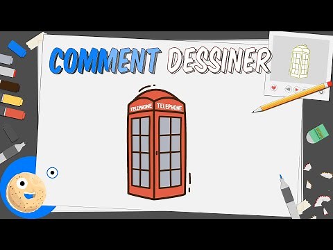 Comment dessiner une cabine téléphonique × Croquis anglais