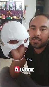 cómo hacer máscara de yeso sin usar la carta como molde #máscaras #halloween #tips