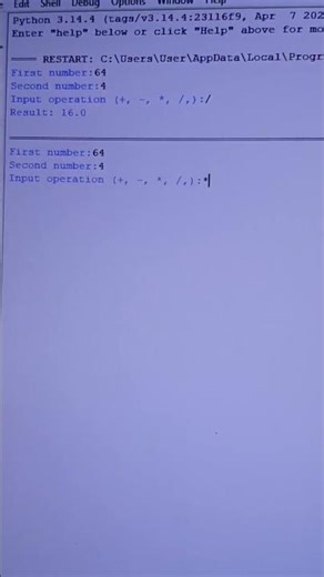 Python - calculator. #python #mathematics #software #programming #science #interesting