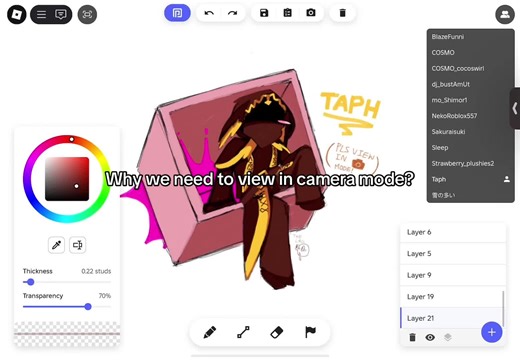 Exploring Camera Mode in Roblox Drawing Games