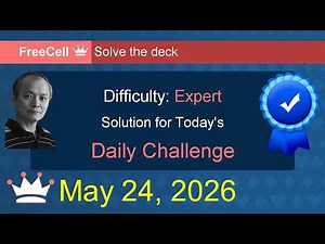 Microsoft Solitaire Collection: FreeCell - Expert - May 24, 2026
