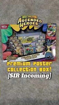 Pulled my first SIR from Ascended Heroes! (Opening the Mega Lucario Premium Poster Collection Box)