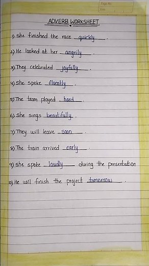 Adverb worksheet|Worksheet On Adverb In English|Adverbs|Worksheet